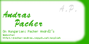 andras pacher business card